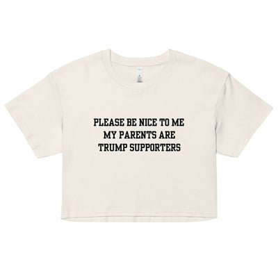 Trump Supporter Parents Crop Top