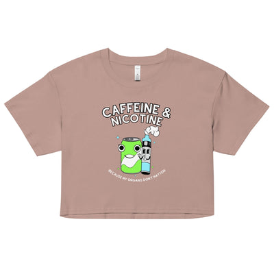 Caffeine & Nicotine Crop Top