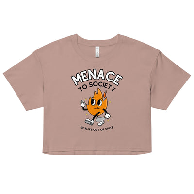Menace to Society Crop Top