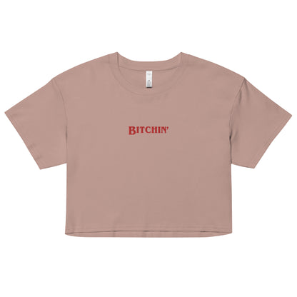 Bitchin' Embroidered Crop Top