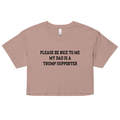 Trump Supporter Dad Crop Top