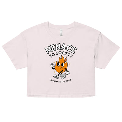 Menace to Society Crop Top