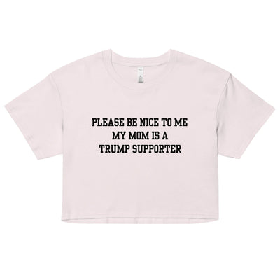 Trump Supporter Mom Crop Top