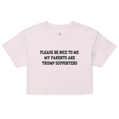 Trump Supporter Parents Crop Top