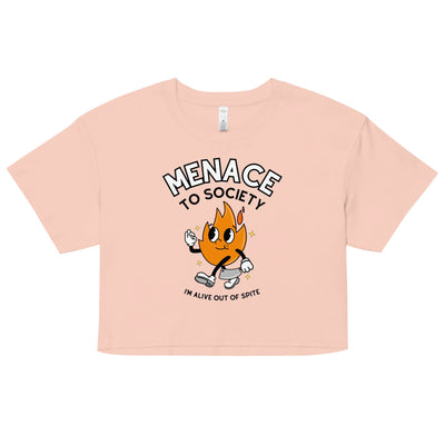 Menace to Society Crop Top