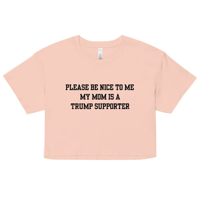 Trump Supporter Mom Crop Top