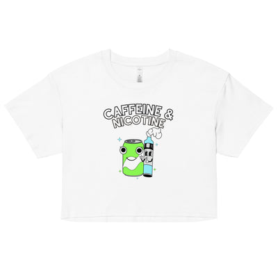 Caffeine & Nicotine Crop Top