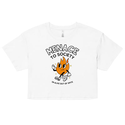 Menace to Society Crop Top
