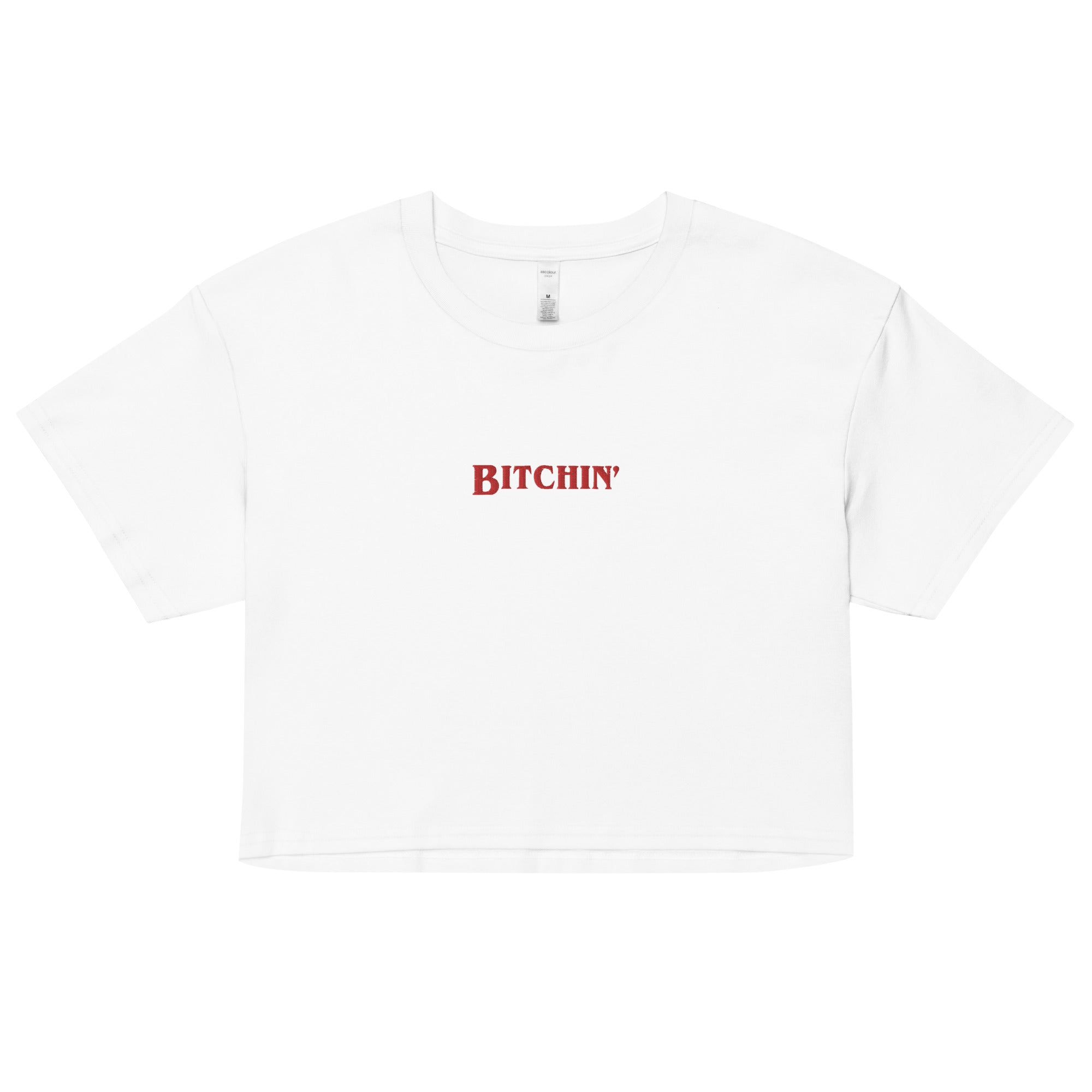 Bitchin' Embroidered Crop Top