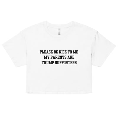 Trump Supporter Parents Crop Top
