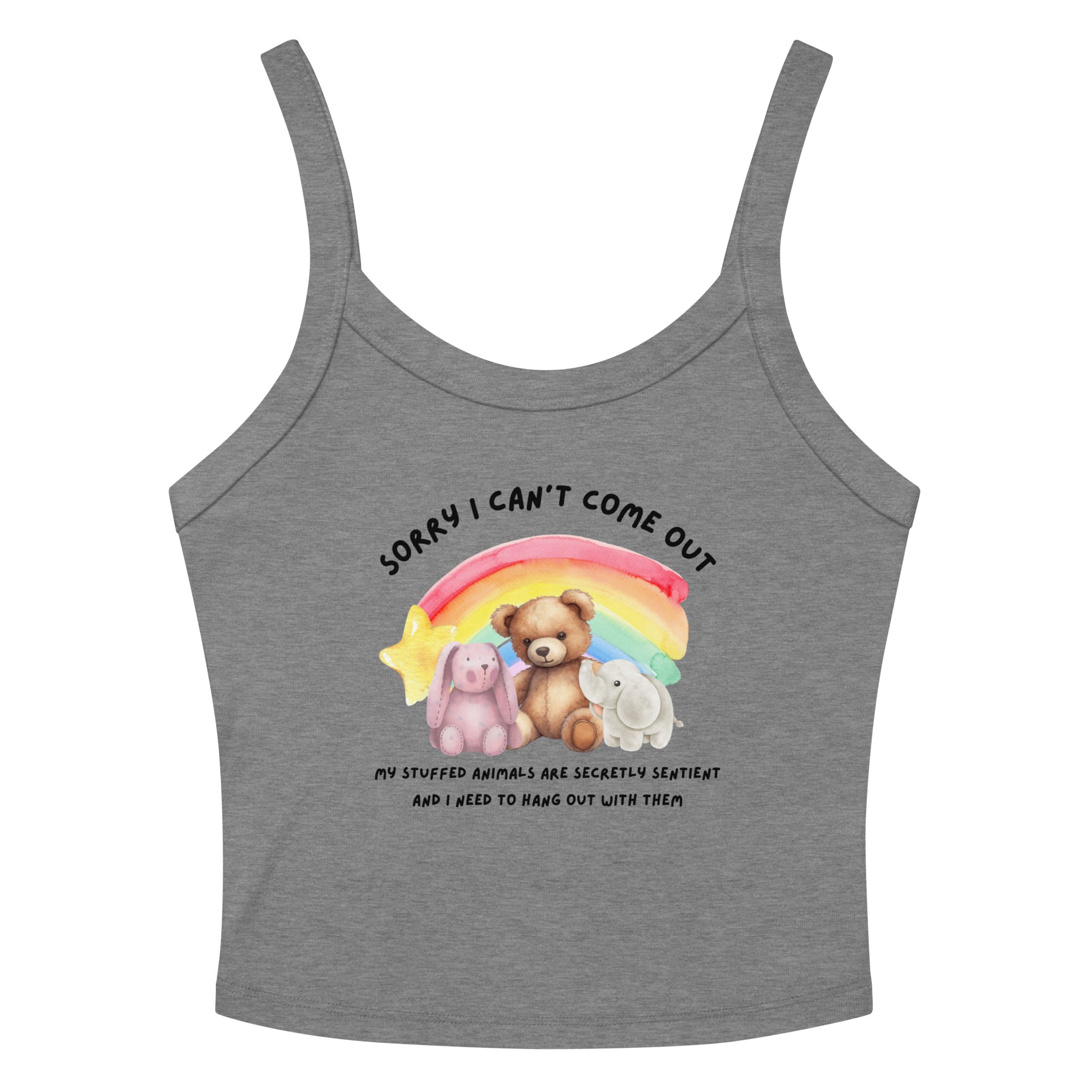 Stuffed Animals Crop Tank Top