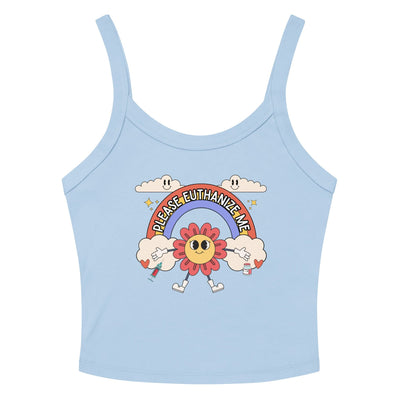 Please Euthanize Me Crop Tank Top