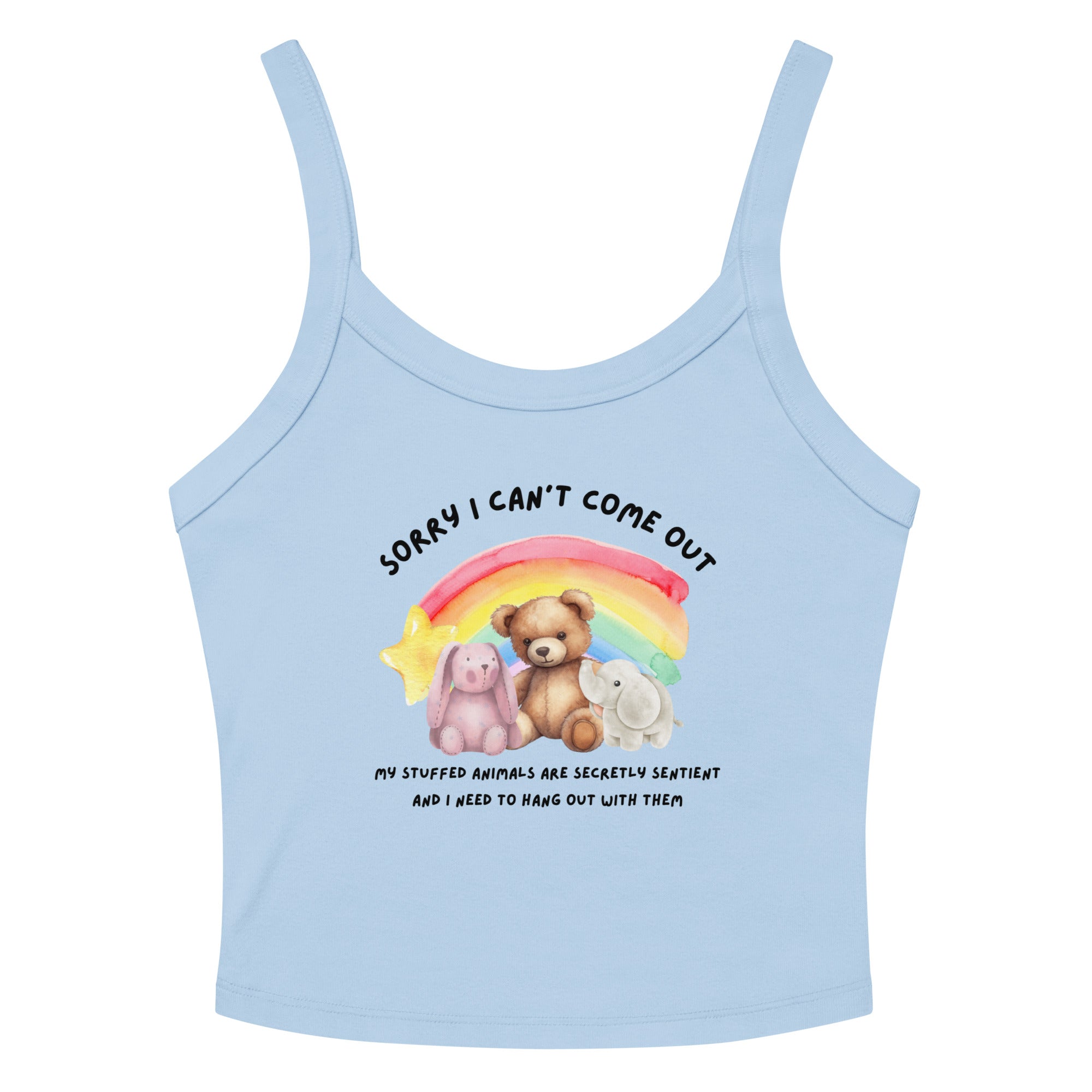 Stuffed Animals Crop Tank Top