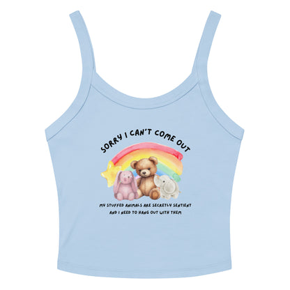 Stuffed Animals Crop Tank Top