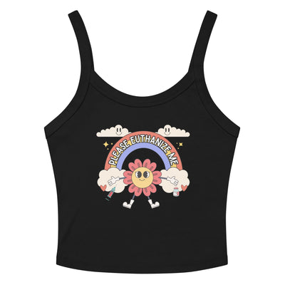 Please Euthanize Me Crop Tank Top