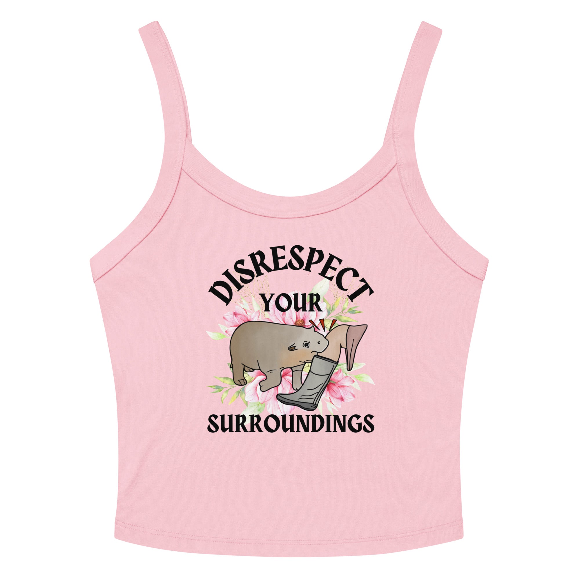 Disrespect Your Surroundings Crop Tank Top