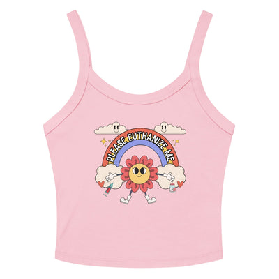 Please Euthanize Me Crop Tank Top
