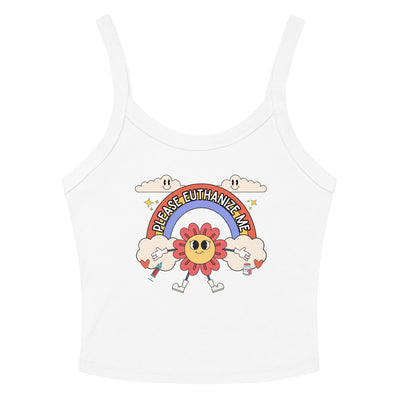 Please Euthanize Me Crop Tank Top