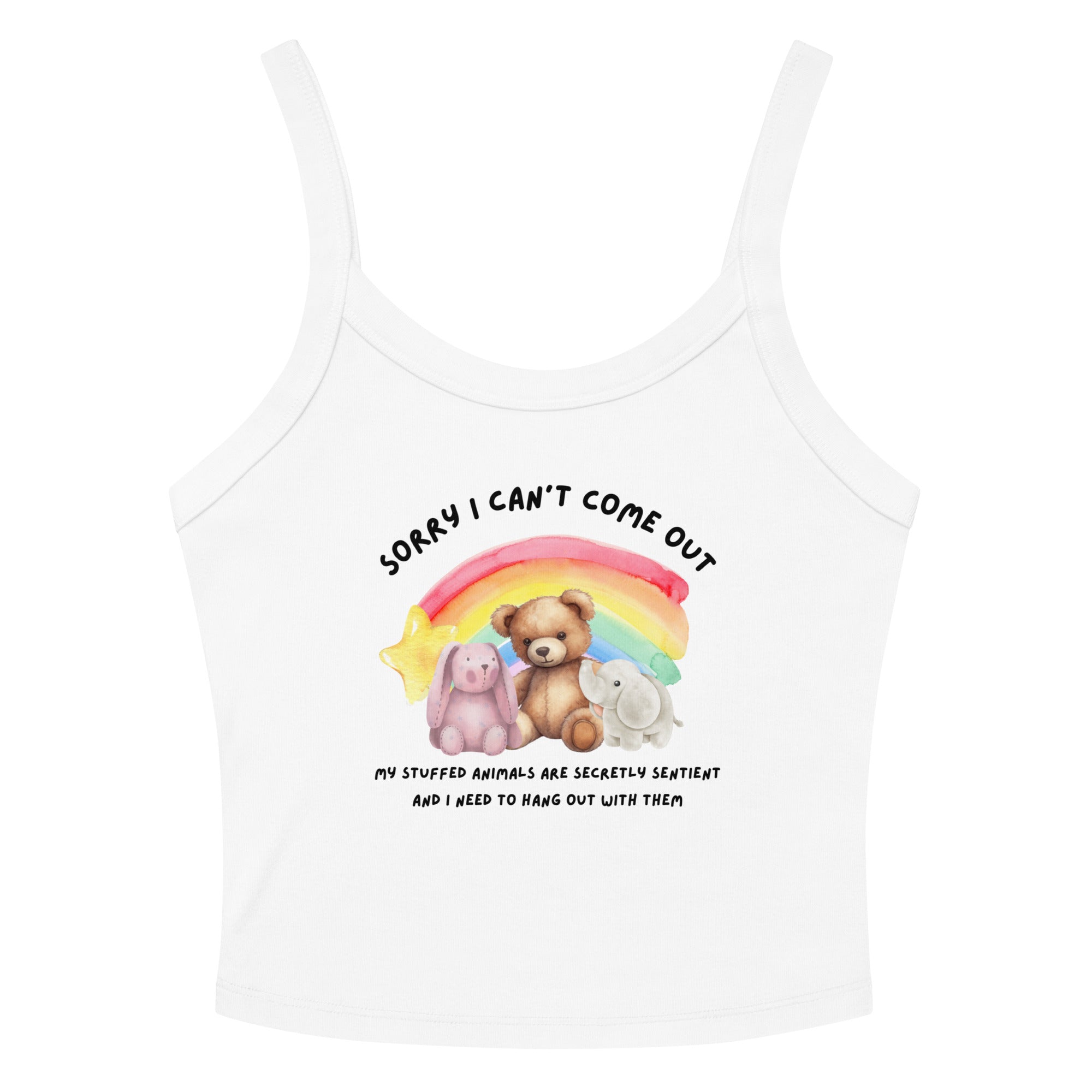 Stuffed Animals Crop Tank Top